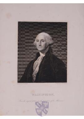 Portrait print of George Washington