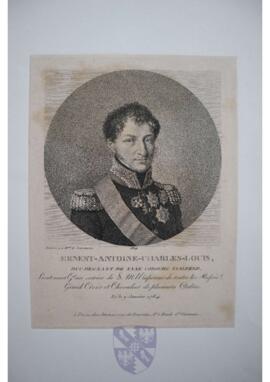 Portrait print of Ernst I, duke of Saxe-Coburg-Gotha