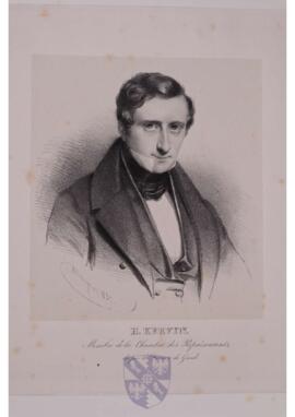 Portrait print of Henri Kervyn