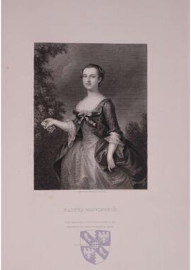 Portrait print of Martha Washington