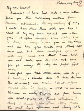 Letter from Ruth to George Mallory, 23  August 1916