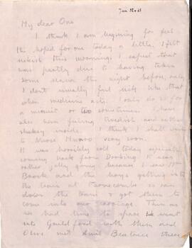 Letter from Ruth to George Mallory, 12 -13  January 1917