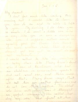 Letter from Ruth to George Mallory, 1 - 2 January 1917