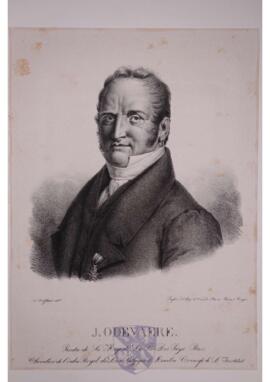 Portrait print of Joseph Denis Odevaere