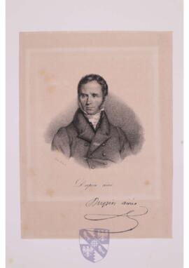 Portrait print of André Marie Jean Jacques Dupin