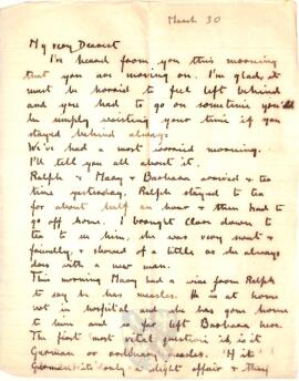 Letter from Ruth to George Mallory, 30 March 1917