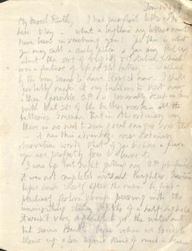 Letter from George to Ruth Mallory, 11 January 1917