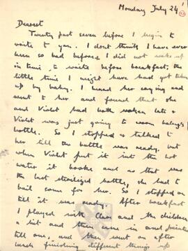 Letter from Ruth to George Mallory, 24 - 25  July 1916