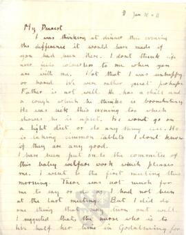 Letter from Ruth to George Mallory, 10 - 11  January 1917