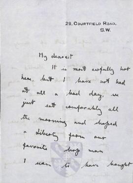 Letter from Ruth to George Mallory, c. 1916