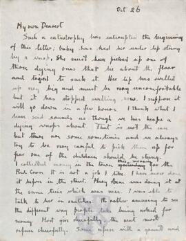 Letter from Ruth to George Mallory, 26 October 1918