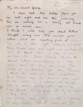 Letter from Ruth to George Mallory, 25  January 1917