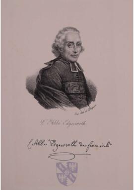 Portrait print of Henry Essex Edgeworth