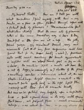 Letter from George to Ruth Mallory, 4 May 1916