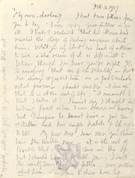 Letter from George to Ruth Mallory, 3 February 1917