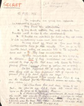 Letter from M. A. B. Glen at the Start of the Battle of the Somme