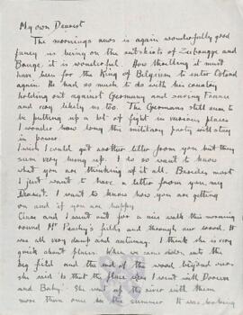 Letter from Ruth to George Mallory, c.19 October 1918