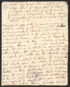 Letter from 1st Earl of Suffolk, 1625