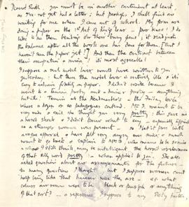 Letter from George Mallory to Ruth Turner, 16 May 1914