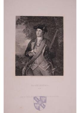 Portrait print of George Washington