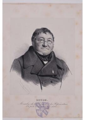 Portrait print of Léopold Zoude