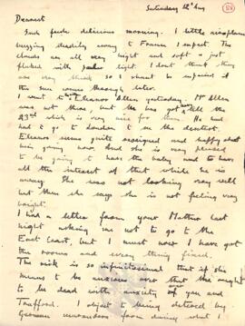 Letter from Ruth to George Mallory, 12  August 1916