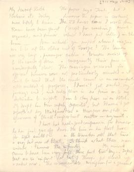 Letter from George to Ruth Mallory, 11 May 1916
