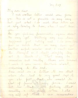 Letter from Ruth to George Mallory, 6 -7  January 1917